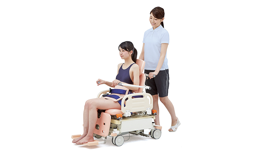 シャワーチェアスタイルで入浴